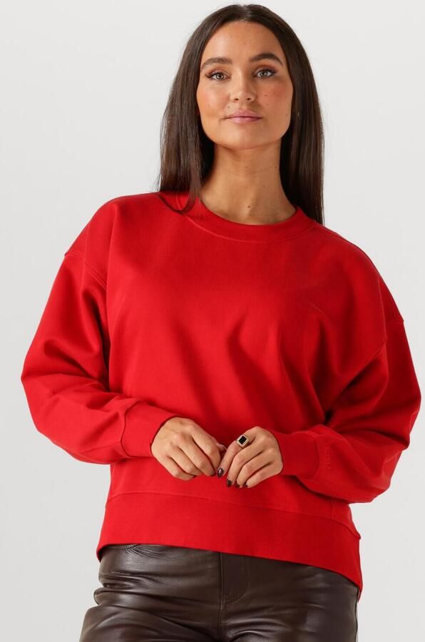 ROUGE EDIT Dames Truien & Vesten Rouyork Ls O-neck Sweat Rood - Foto 4