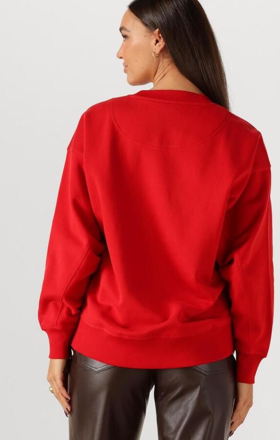 ROUGE EDIT Dames Truien & Vesten Rouyork Ls O-neck Sweat Rood - Foto 3