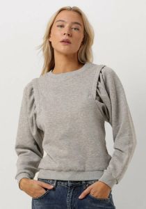 Ruby Tuesday Lichtgrijze Trui Timothee Sweat Top With Shoulder Detail