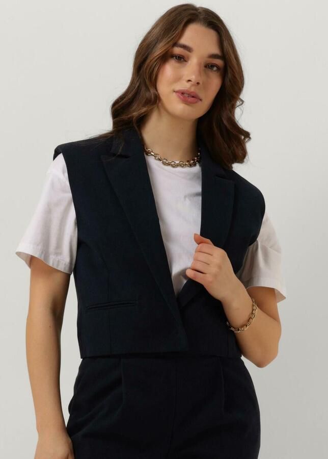 RUBY TUESDAY Dames Blazers Relin Cropped Waistcoat Donkerblauw - Foto 4