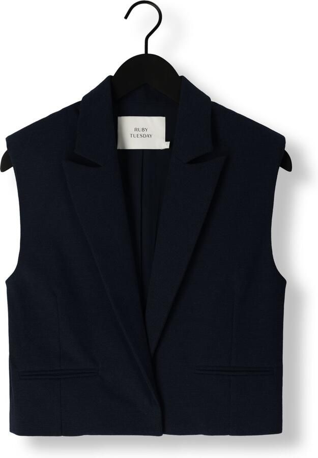 RUBY TUESDAY Dames Blazers Relin Cropped Waistcoat Donkerblauw - Foto 3