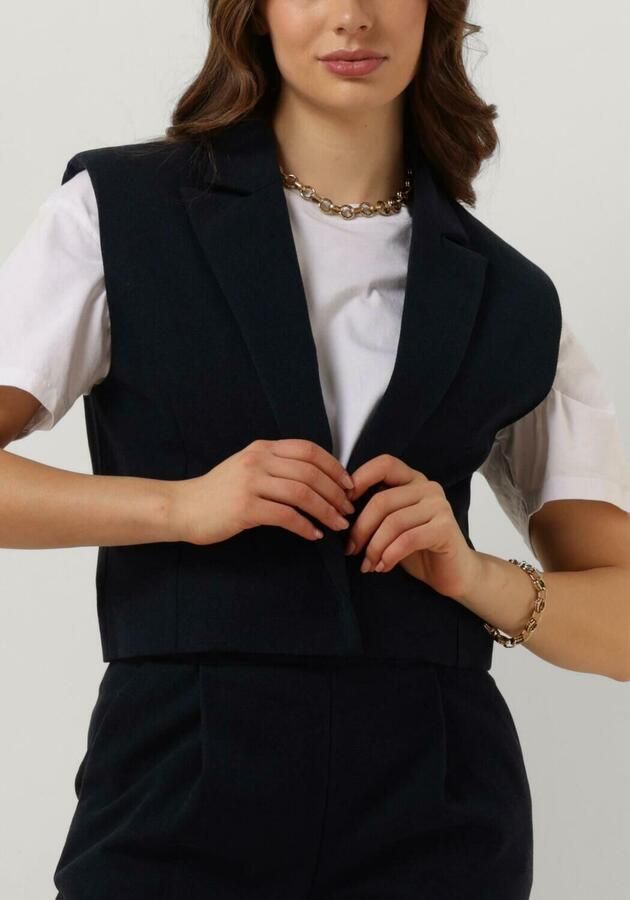 RUBY TUESDAY Dames Blazers Relin Cropped Waistcoat Donkerblauw - Foto 2