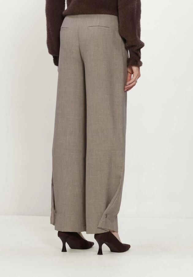 RUBY TUESDAY Dames Broeken Clendis Tappered Button Detail Pants Taupe - Foto 2
