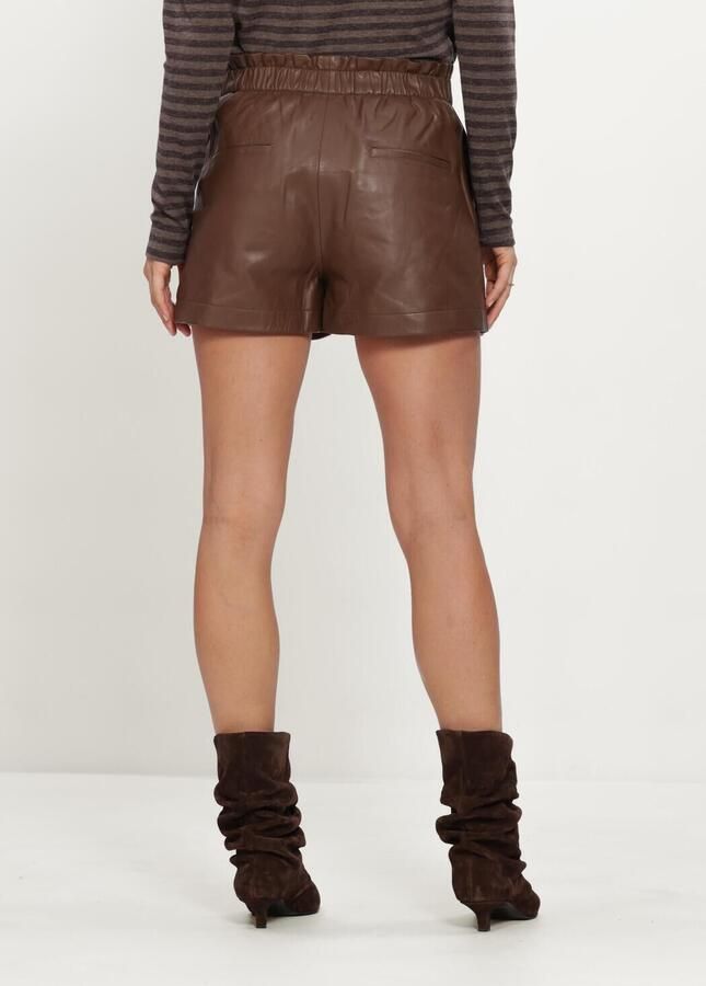 RUBY TUESDAY Dames Broeken Kisol Leather Shorts Bruin - Foto 3