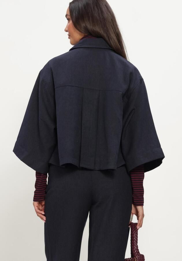 RUBY TUESDAY Dames Jassen Clendeau Poncho Shirt Top Donkerblauw - Foto 2