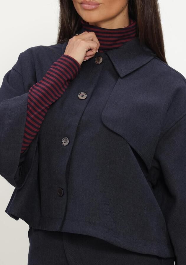 RUBY TUESDAY Dames Jassen Clendeau Poncho Shirt Top Donkerblauw - Foto 3