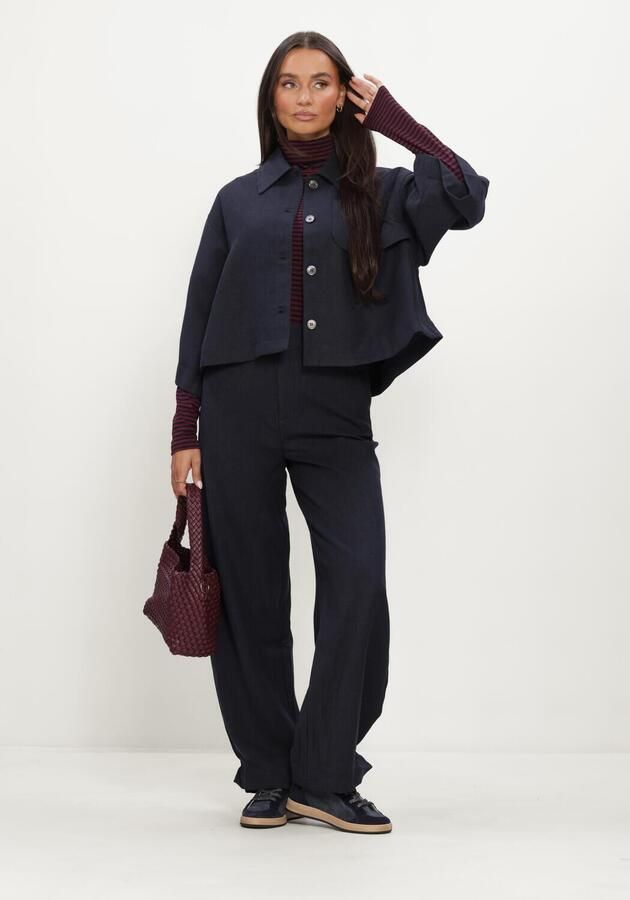 RUBY TUESDAY Dames Jassen Clendeau Poncho Shirt Top Donkerblauw - Foto 4