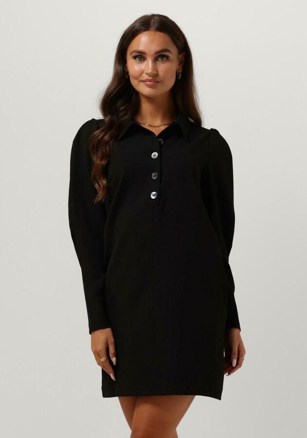 RUBY TUESDAY Dames Jurken Rozzyn Collar Dress With Placket And Sleeve Detail Zwart - Foto 4