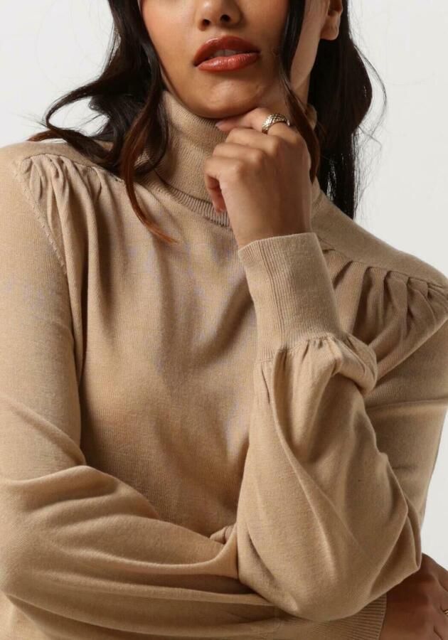 RUBY TUESDAY Dames Truien & Vesten Veanna Turtle Neck Balloon Sleeves Pull Camel - Foto 3