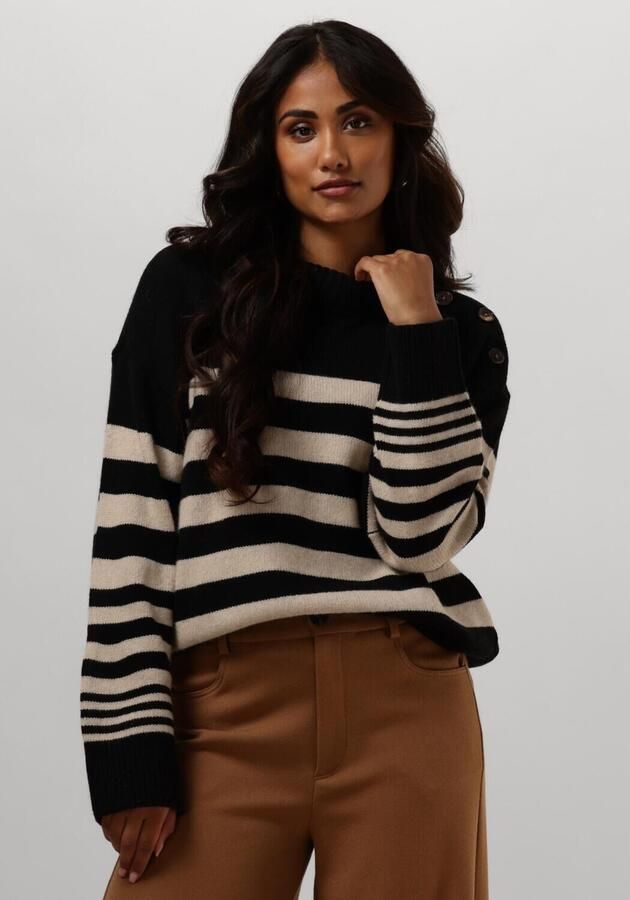 RUBY TUESDAY Dames Truien & Vesten Vieje Button Shoulder Pullover Zwart - Foto 4