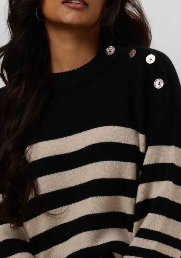 RUBY TUESDAY Dames Truien & Vesten Vieje Button Shoulder Pullover Zwart - Foto 3