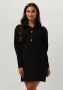 RUBY TUESDAY Dames Jurken Rozzyn Collar Dress With Placket And Sleeve Detail Zwart - Thumbnail 1