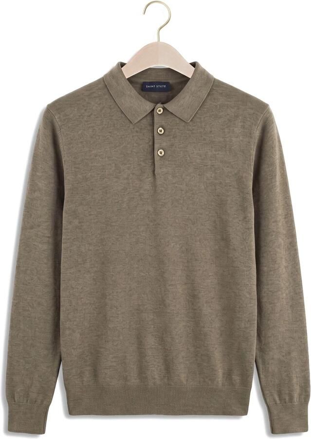SAINT STEVE Heren Polo's & T-shirts Berend-s Khaki - Foto 2