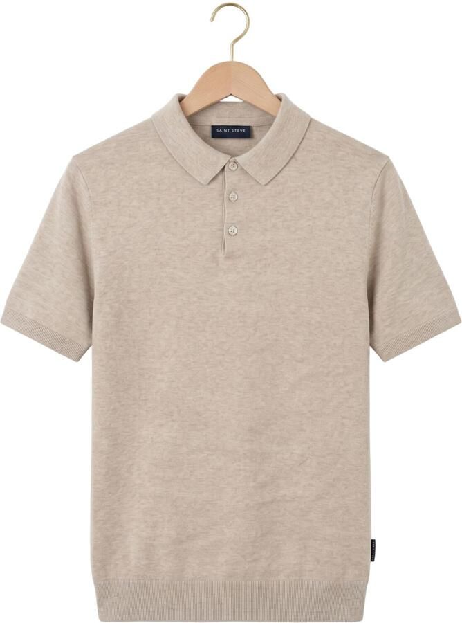 SAINT STEVE Heren Polo's & T-shirts Chris Beige - Foto 2