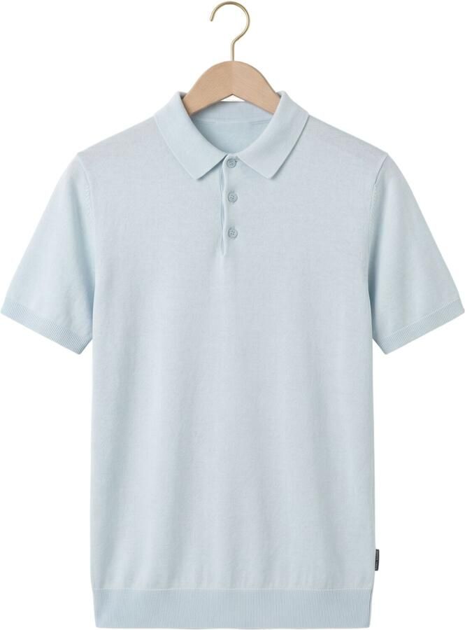 SAINT STEVE Heren Polo's & T-shirts Chris Lichtblauw - Foto 2