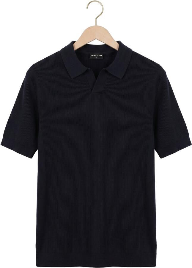 SAINT STEVE Heren Polo's & T-shirts Evan-s Donkerblauw - Foto 2