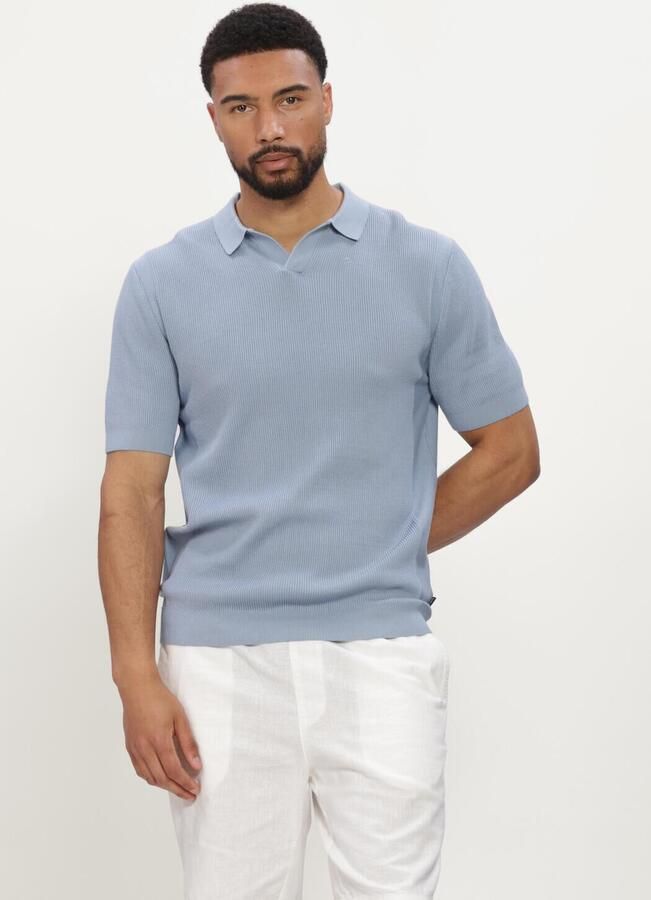 SAINT STEVE Heren Polo's & T-shirts Evan-s Lichtblauw