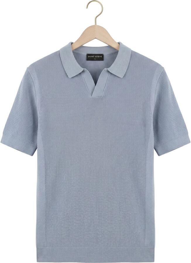 SAINT STEVE Heren Polo's & T-shirts Evan-s Lichtblauw - Foto 2
