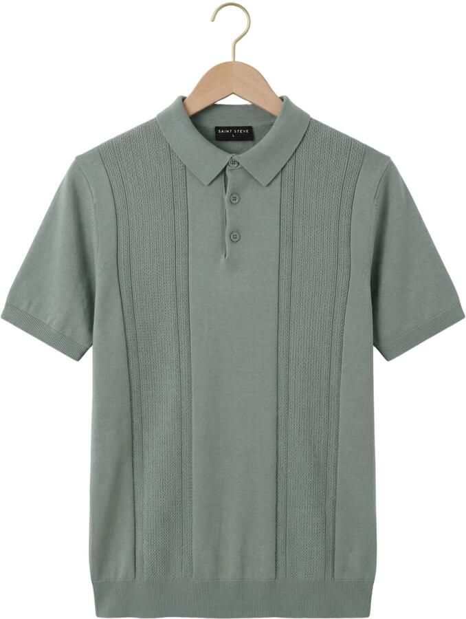 SAINT STEVE Heren Polo's & T-shirts Friederich Mint - Foto 2