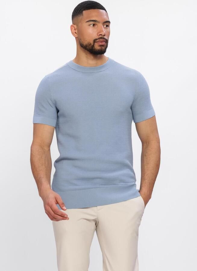 SAINT STEVE Heren Polo's & T-shirts Hein Lichtblauw