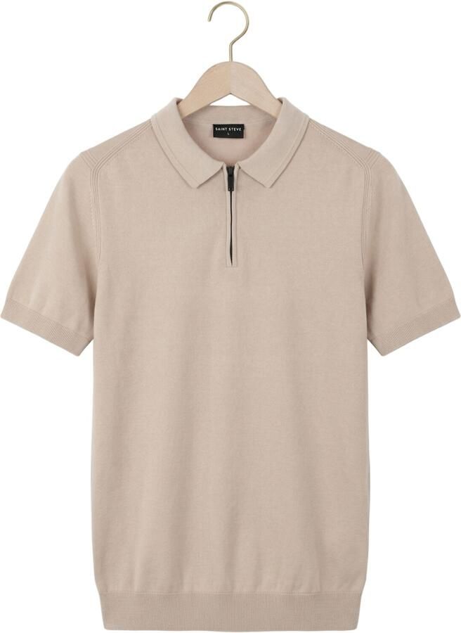 SAINT STEVE Heren Polo's & T-shirts Joachim Beige - Foto 2
