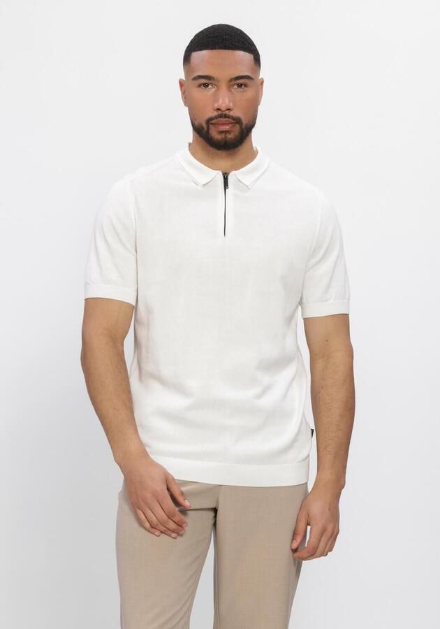 SAINT STEVE Heren Polo's & T-shirts Joachim Gebroken Wit