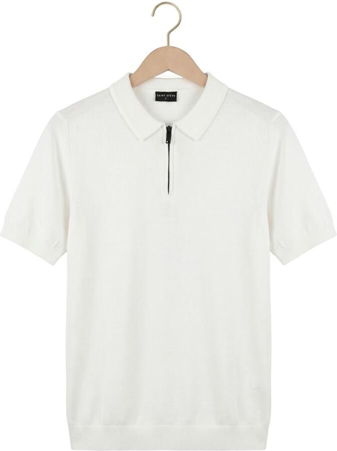SAINT STEVE Heren Polo's & T-shirts Joachim Gebroken Wit - Foto 2