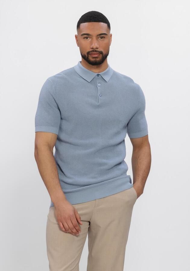 SAINT STEVE Heren Polo's & T-shirts Sietse Lichtblauw