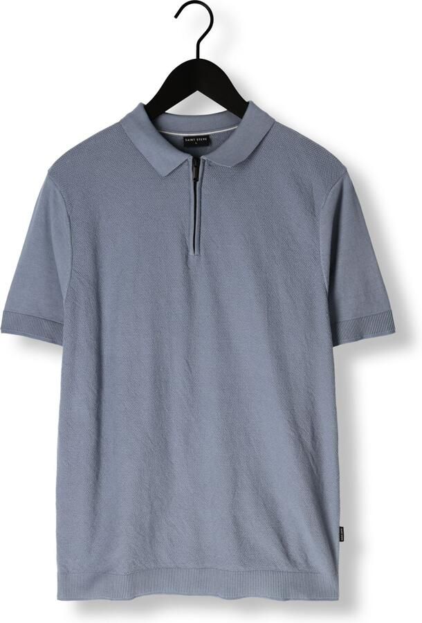 SAINT STEVE Heren Polo's & T-shirts Sonny Lichtblauw - Foto 3