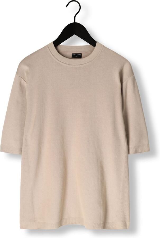 SAINT STEVE Heren Polo's & T-shirts Tjeerd Beige - Foto 3