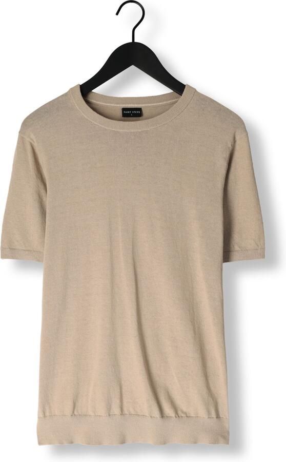 SAINT STEVE Heren Polo's & T-shirts Wout Beige - Foto 3