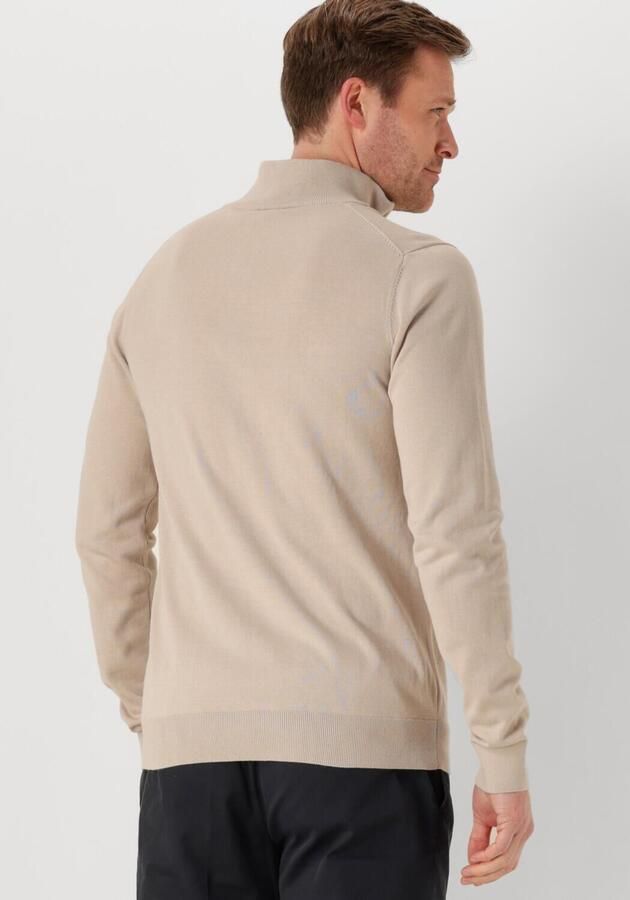 Saint Steve Beige Half Zip Sweater Beige Heren