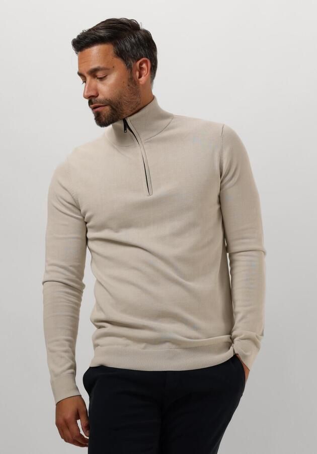 Saint Steve Beige Half Zip Trui voor Heren Beige Heren - Foto 4