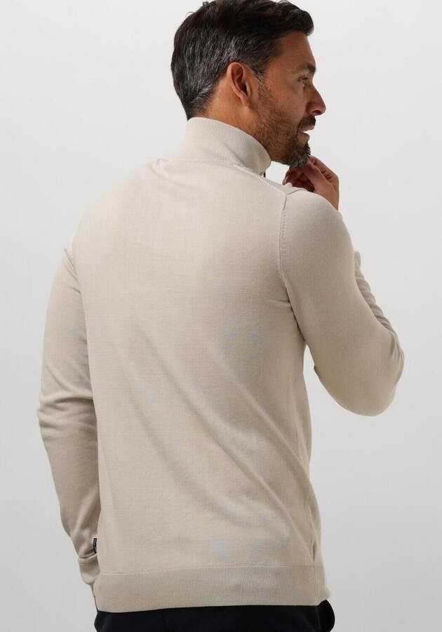 Saint Steve Beige Half Zip Trui voor Heren Beige Heren