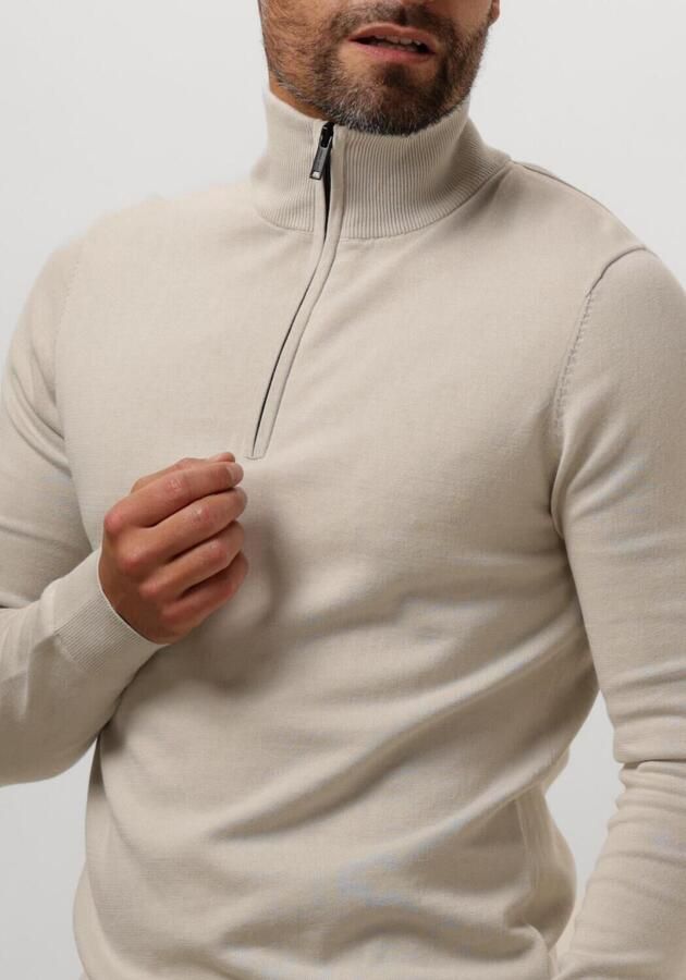 Saint Steve Beige Half Zip Trui voor Heren Beige Heren - Foto 2