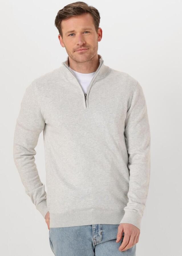 Saint Steve Grijze Half Zip Trui voor Mannen Gray Heren - Foto 4