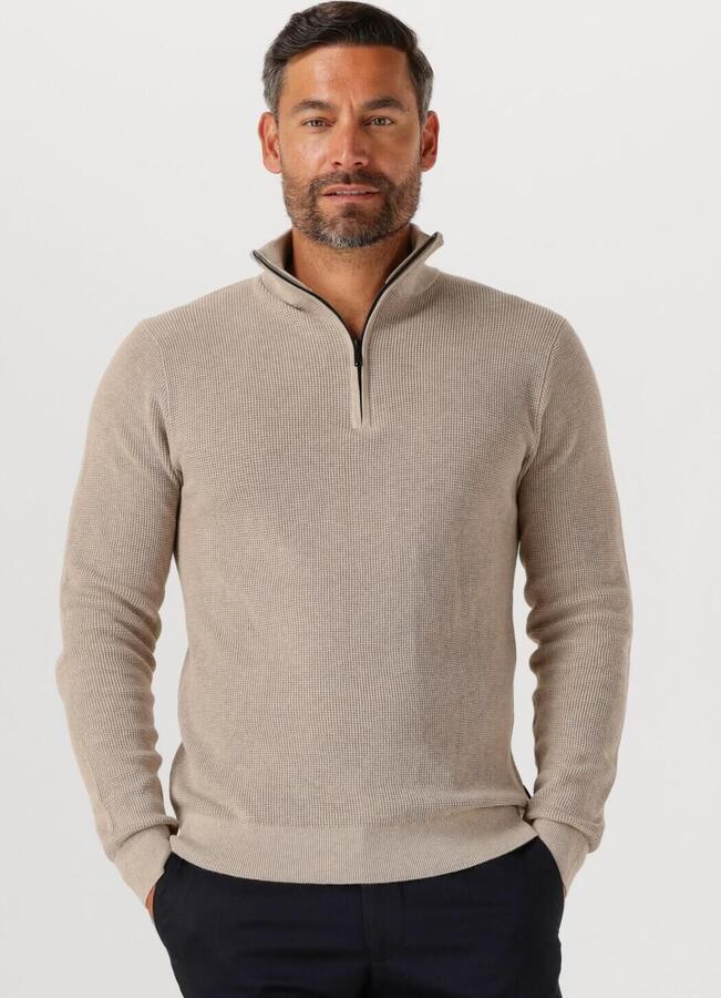 Saint Steve DOMINIC trui met ingebreid patroon ecru - Foto 4