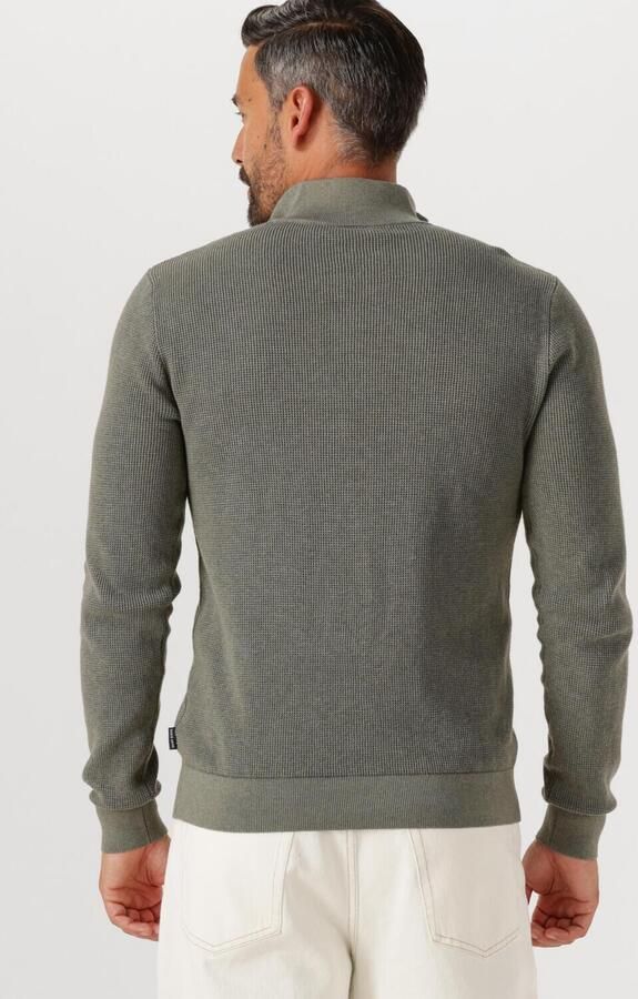 Saint Steve DOMINIC trui met ingebreid patroon groen - Foto 2