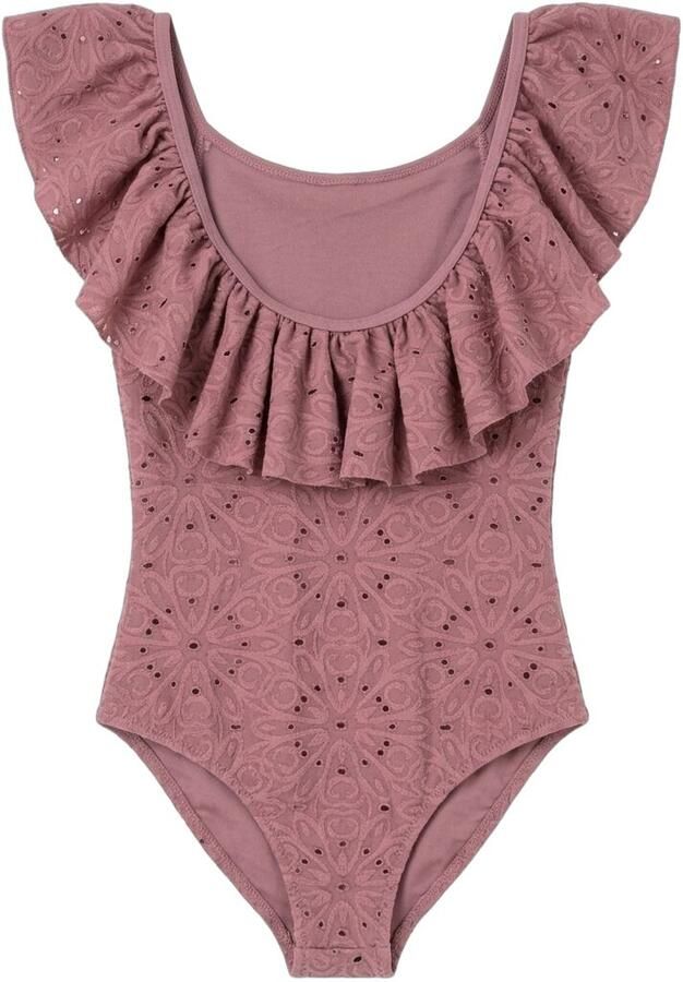 SALTED STORIES Meisjes Zwemkleding Broderie Swimsuit Roze - Foto 2