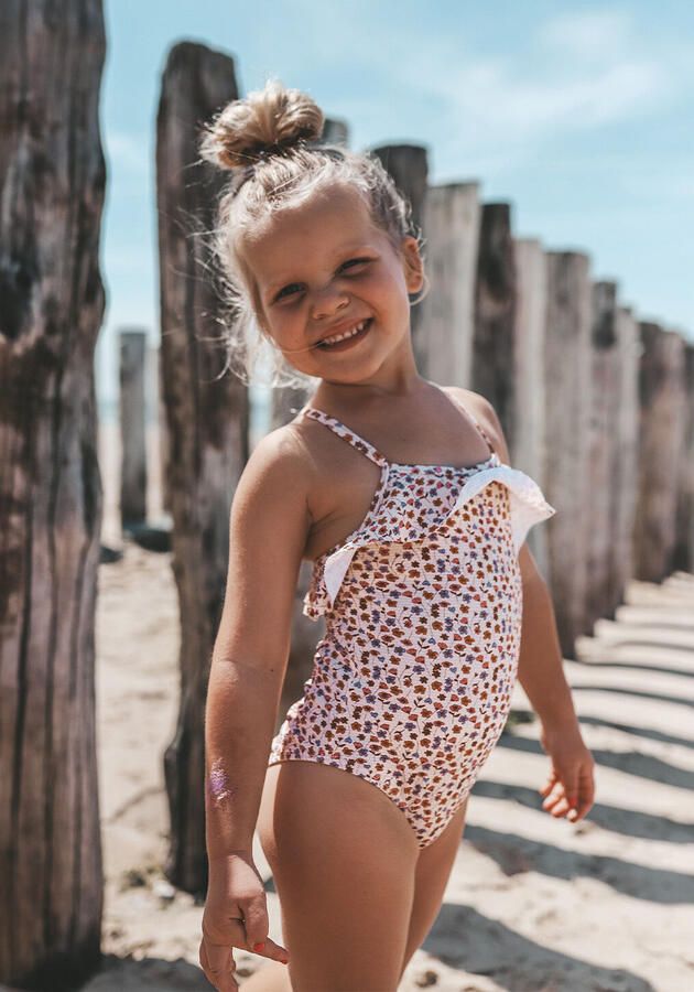 SALTED STORIES Meisjes Zwemkleding Flower Bud Swimsuit Creme - Foto 2