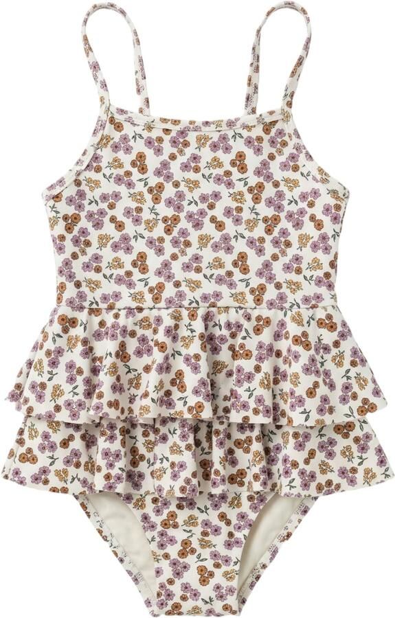 SALTED STORIES Meisjes Zwemkleding Sparkly Flower Swimsuit Creme - Foto 2