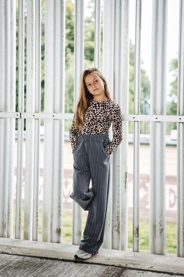 Salty Stitch Meisjes Broeken Pantalon Grijs