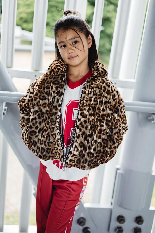 Salty Stitch Meisjes Jassen Panther Bomber Jacket Bruin - Foto 2