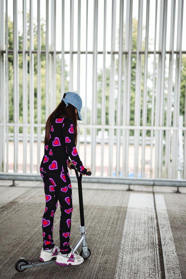 SALTY STITCH Meisjes Tops & T-shirts Hearts Long Sleeve Zwart - Foto 3