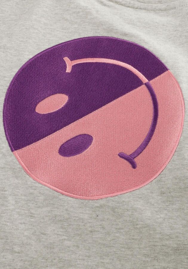 Salty Stitch Meisjes Tops & T-shirts Salty Skater Tee Smiley Lichtgrijs - Foto 3