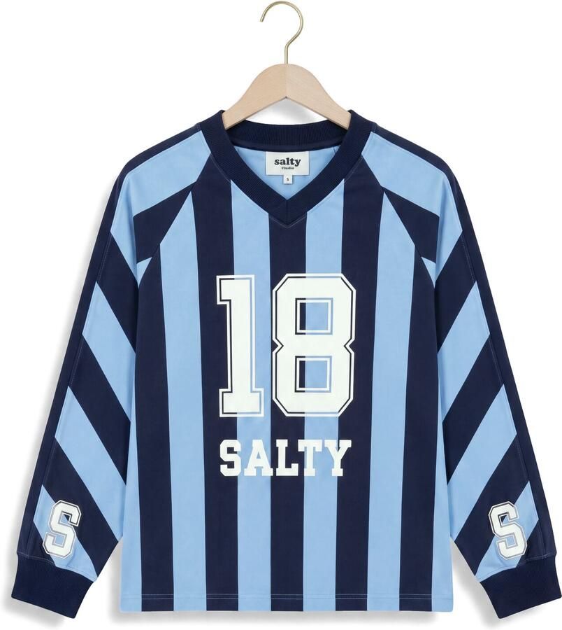 SALTY STITCH Meisjes Tops & T-shirts Salty Sport Tee Stripes Donkerblauw