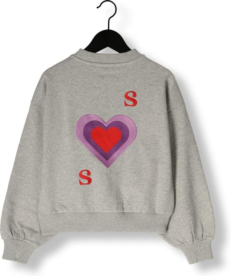 Salty Stitch Meisjes Truien & Vesten Salty Sweater Heart Lichtgrijs