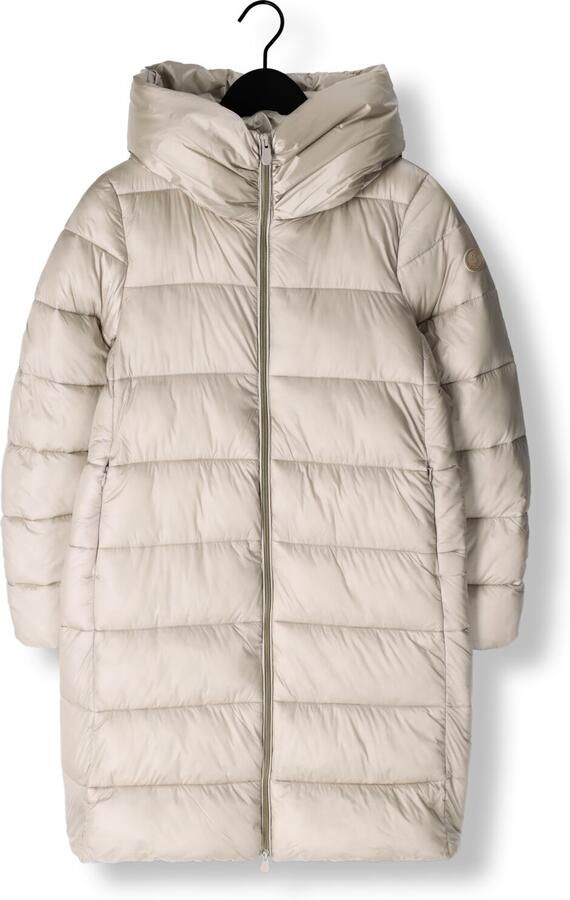 SAVE THE DUCK Gewatteerde lange jas met opstaande kraag model 'LYSA' - Foto 3