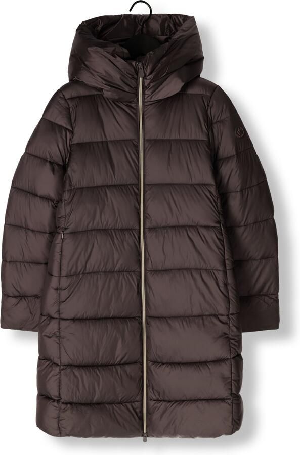 SAVE THE DUCK Gewatteerde lange jas met opstaande kraag model 'LYSA' - Foto 3