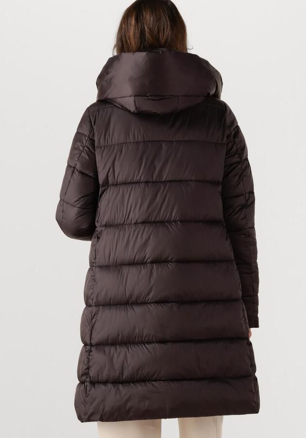 SAVE THE DUCK Gewatteerde lange jas met opstaande kraag model 'LYSA'